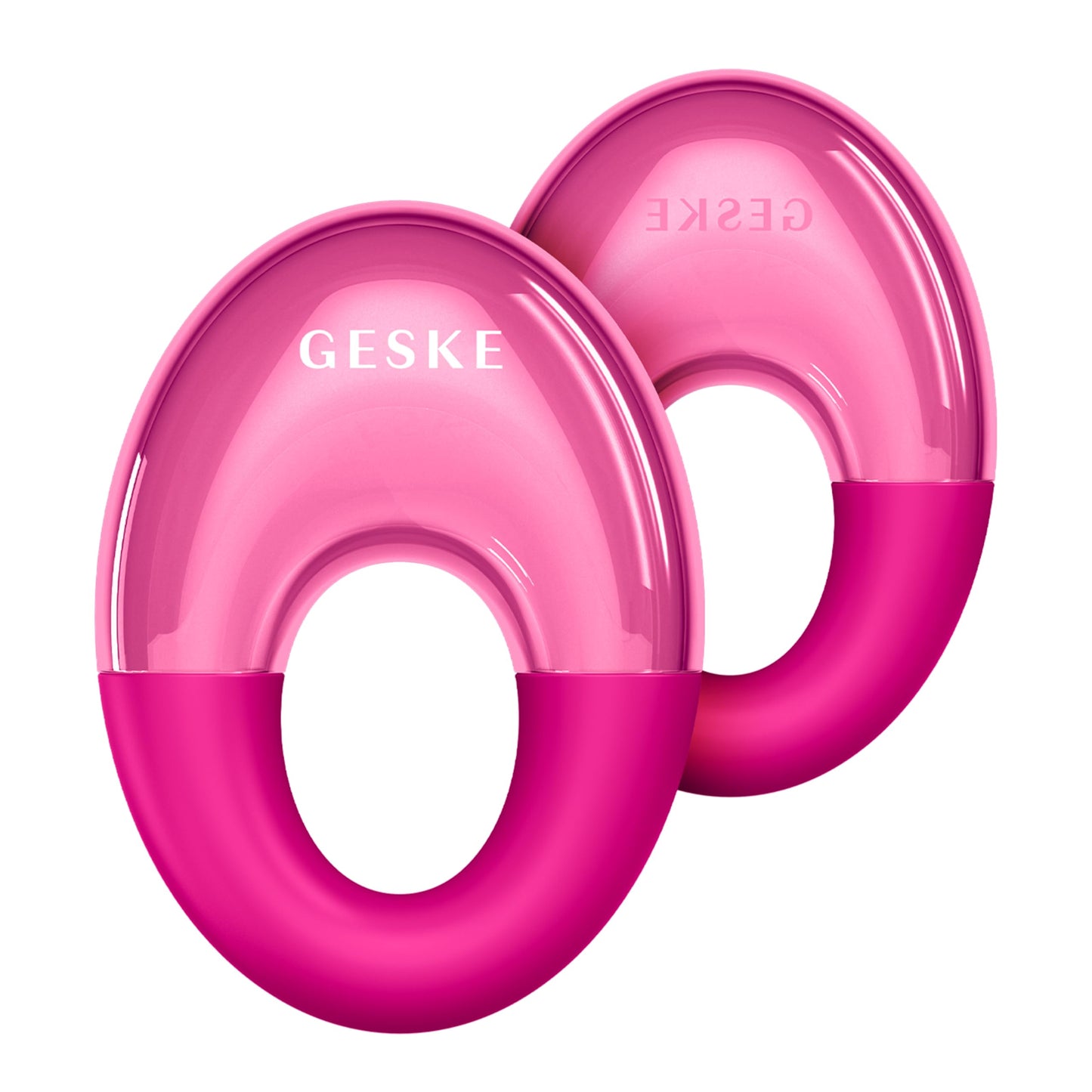 GESKE SmartAppGuided™ Cool & Warm Eye Massager | 7 in 1 | Multifunctional Massager | Eyes & Face | Battery-free Cooling & Warming | Firms, Relaxes & De-Puffs Skin | Ring-shaped Design for Easy Grip