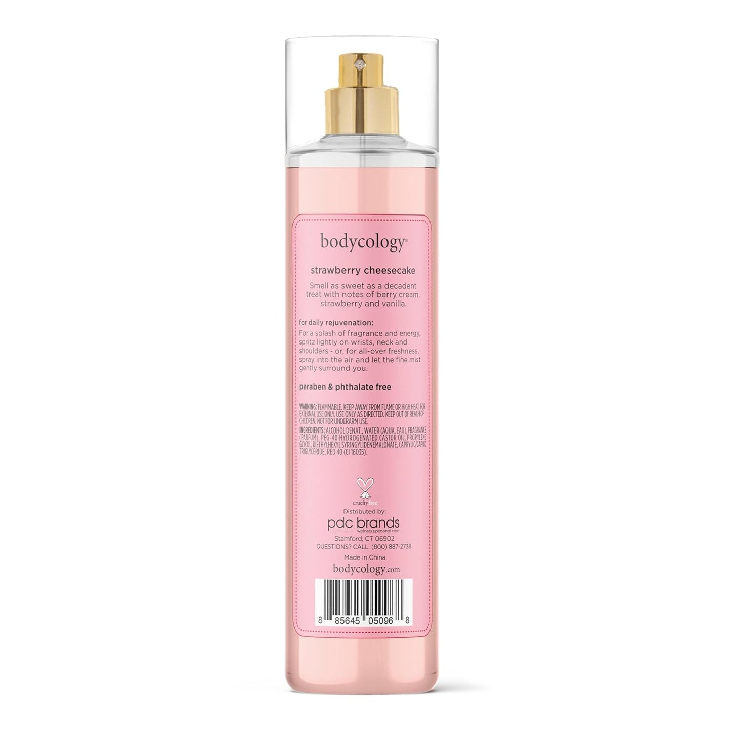 Long-Lasting Strawberry Cheesecake Body Mist - 8 Fl Oz | Bodycology