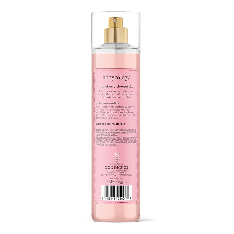 Long-Lasting Strawberry Cheesecake Body Mist - 8 Fl Oz | Bodycology