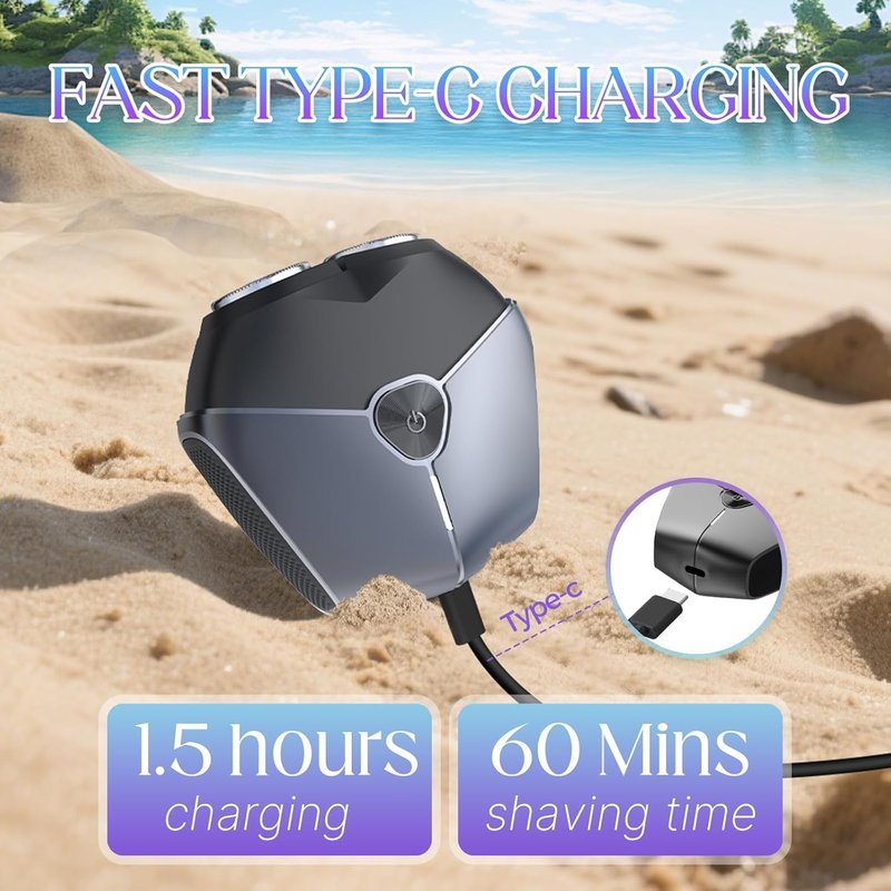 Electric Shavers for Women - Cordless Painless Leg & Facial Hair Removal | Portable Wet & Dry Trimmer
