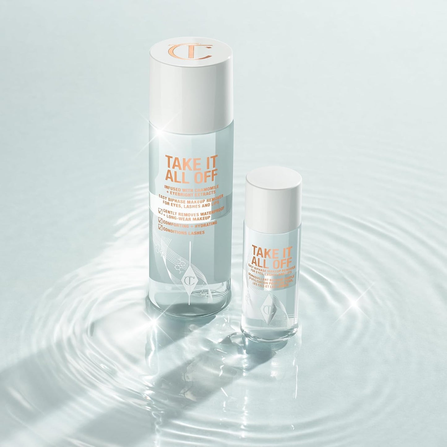 Charlotte Tilbury Makeup Remover - Bi-Phase Cleansing Oil with Soothing Chamomile | Removes Waterproof Makeup