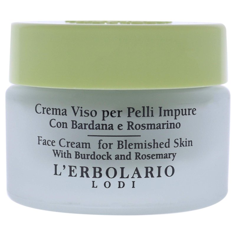 L'Erbolario Face Cream For Blemished Skin - Face Moisturizer for Oily and Combination Skin - Facial Moisturizer with Immediate Matte Effect - 1 oz
