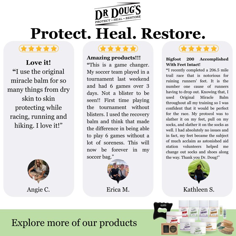 Dr. Doug's Original Miracle Balm – | Organic, Handmade Balm for Dry, Itchy Skin | Cruelty-Free &