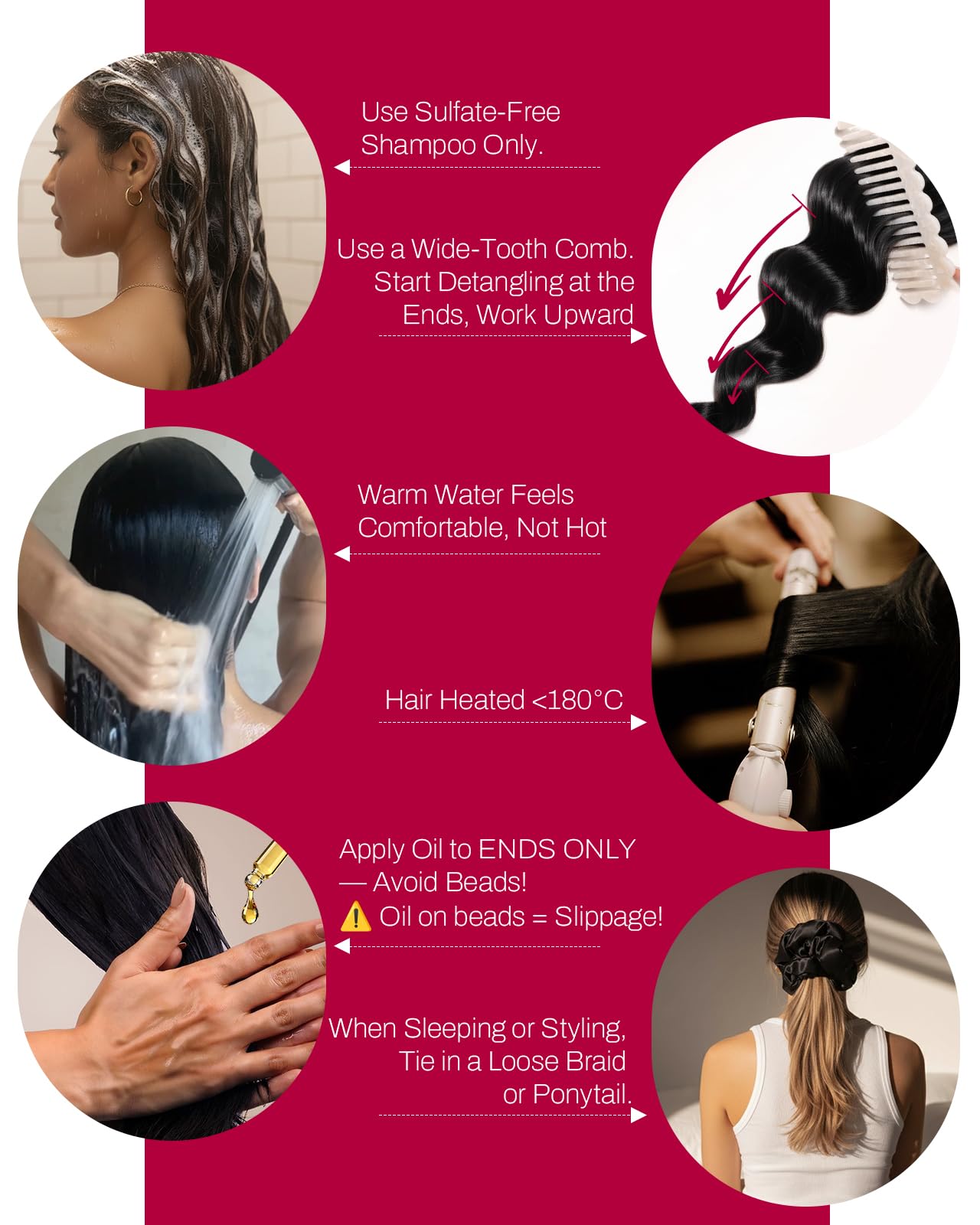 Moresoo Micro Link Hair Extensions Human Hair Dark Burgundy Micro Loop Hair Extensions Human Hair 18 inch Add Length Micro Extensions Human Hair for Women 50g