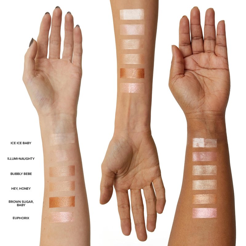 Nudestix Nudies Glow Highlighter Stick – Multi-Use Cream Highlighter for Face, Eyes & Body with Built-In Brush | Dewy, Radiant Finish for All Skin Tones | Hey Honey