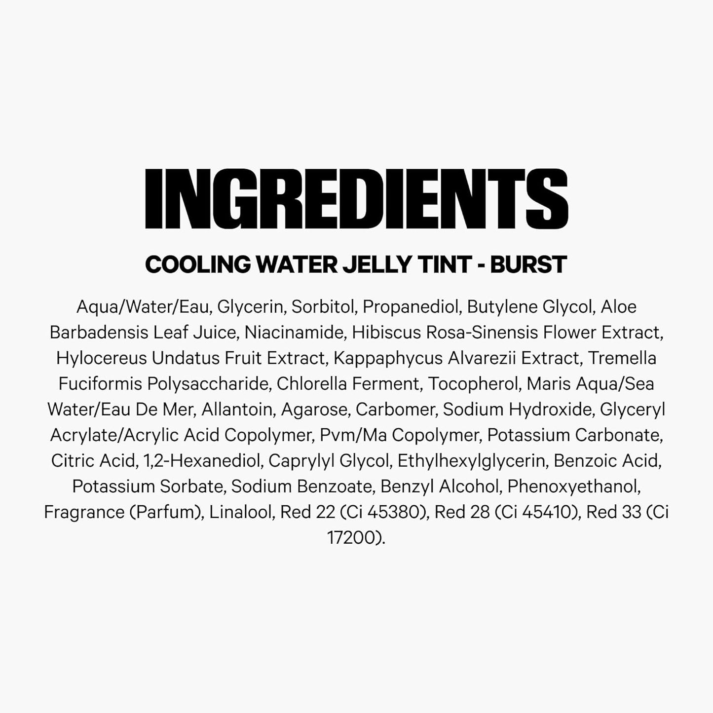 Cooling Water Jelly Tint - Long-Lasting Sheer Lip & Cheek Stain with Vegan Collagen & Aloe | Transfer Proof, Buildable Formula