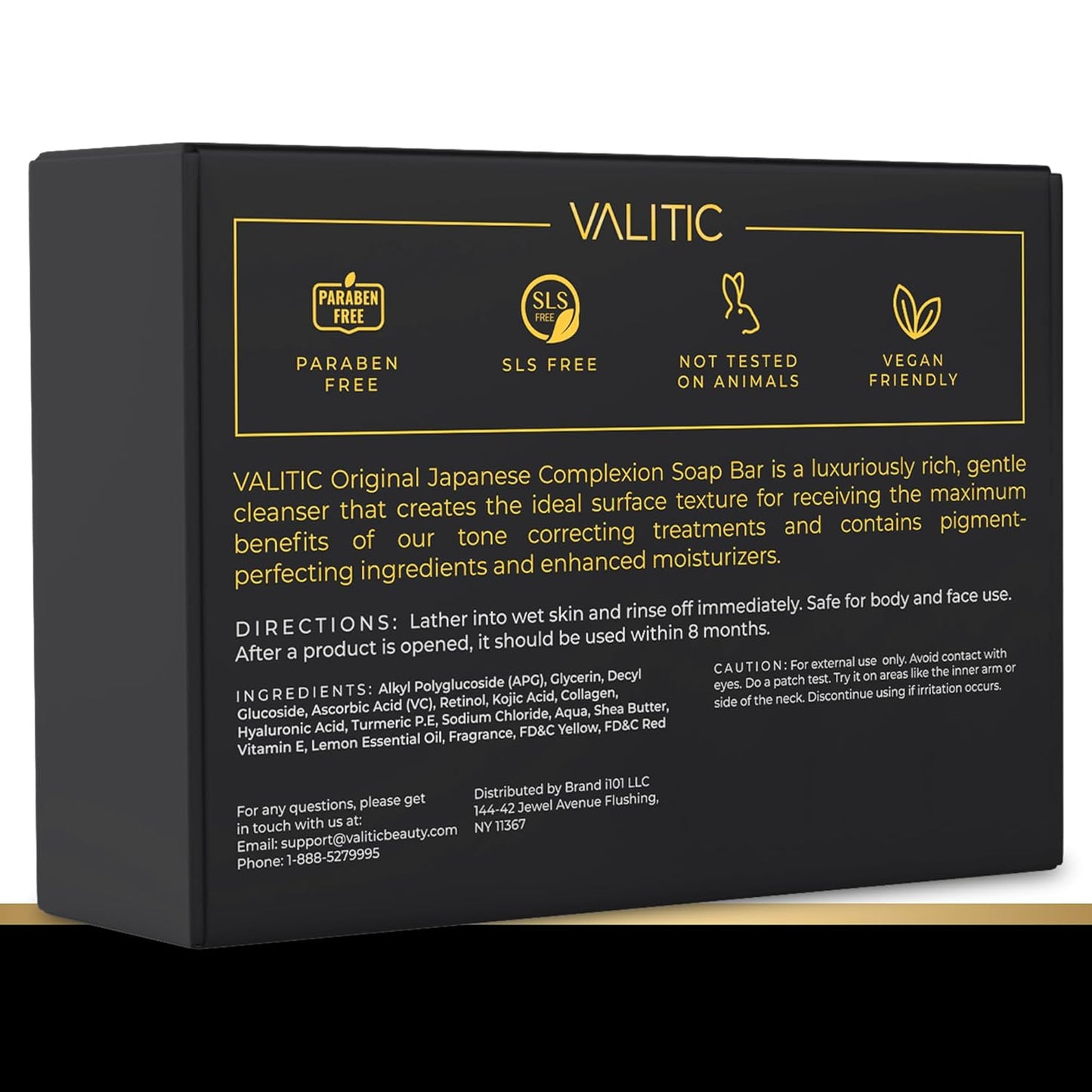 Brightening Kojic Acid Soap with Lemon & Turmeric - Dark Spot Corrector | 5 Pack with Vitamin C & Hyaluronic Acid
