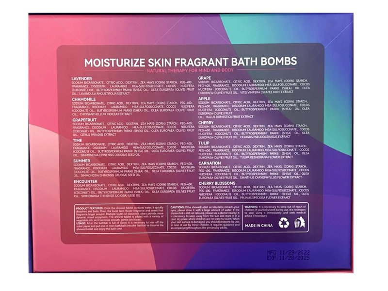 RoseFlower Bath Bombs Gift Set, 12pcs Colorful Bath Bombs, Handmade & Plant Essence, Plant Essential Oil Extraction, Home Bath to Moisturize Skin, Perfect SPA Gift for Women