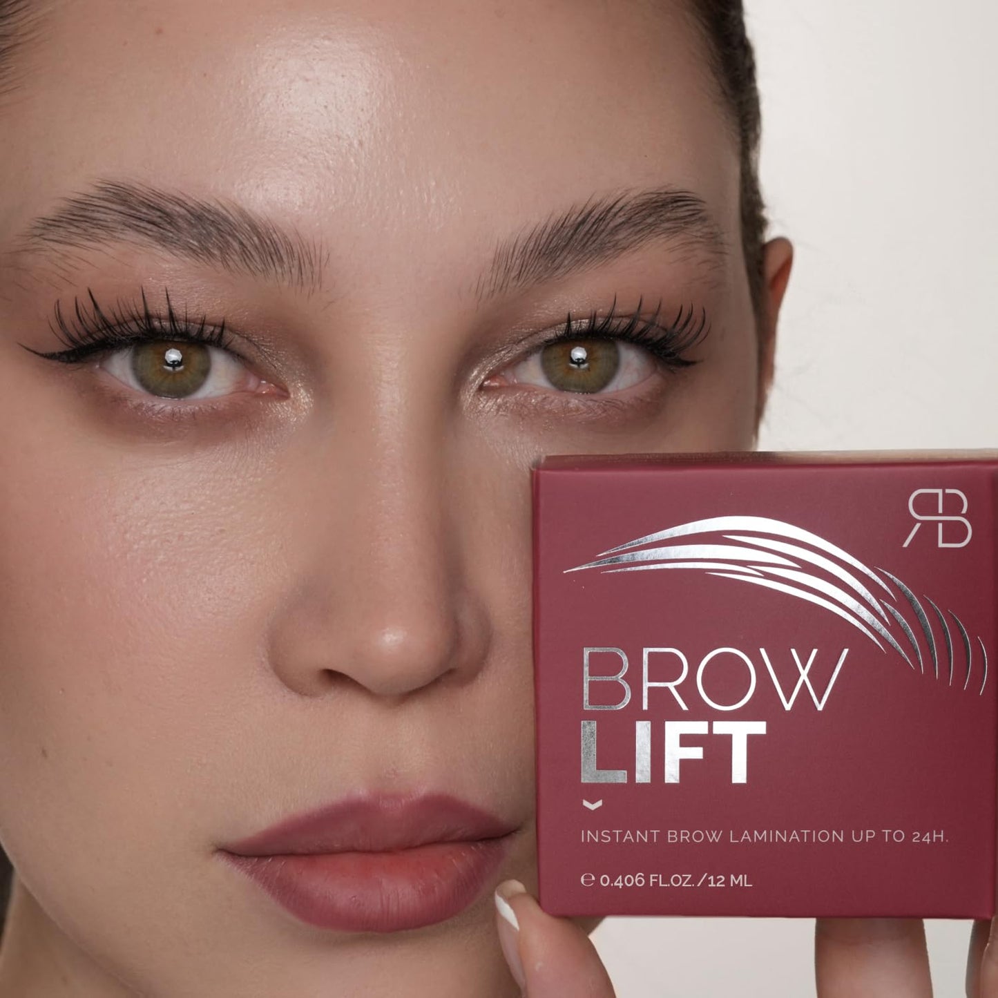 RB RENATA BEAUTY Brow Lift – Clear Brow Wax for Instant Lamination Effect & All-Day Hold – Flake-Free, No White Residue – Includes Mini Brush – 0.406 fl oz (12 mL) – Fluffy, Feathered, Soft Brows Look