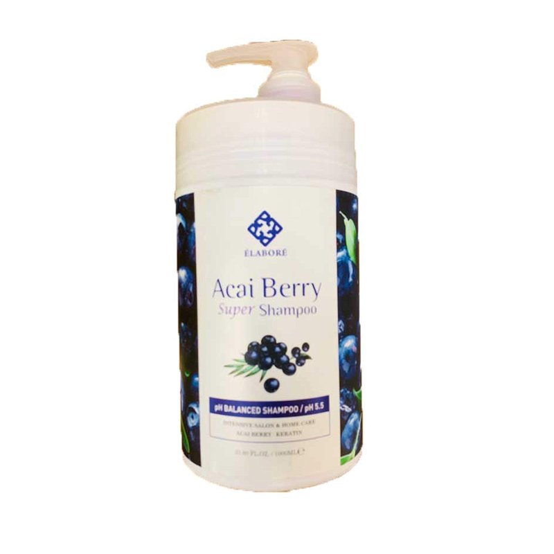 Elabore Acai Berry Hair Shampoo - Sulfate Free 33.80fl.oz/ 1000ml