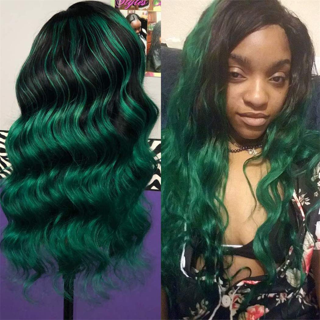 Green Ombre 4x4 Lace Closure - 100% Human Hair Brazilian Body Wave | 16 Inch Virgin Hair