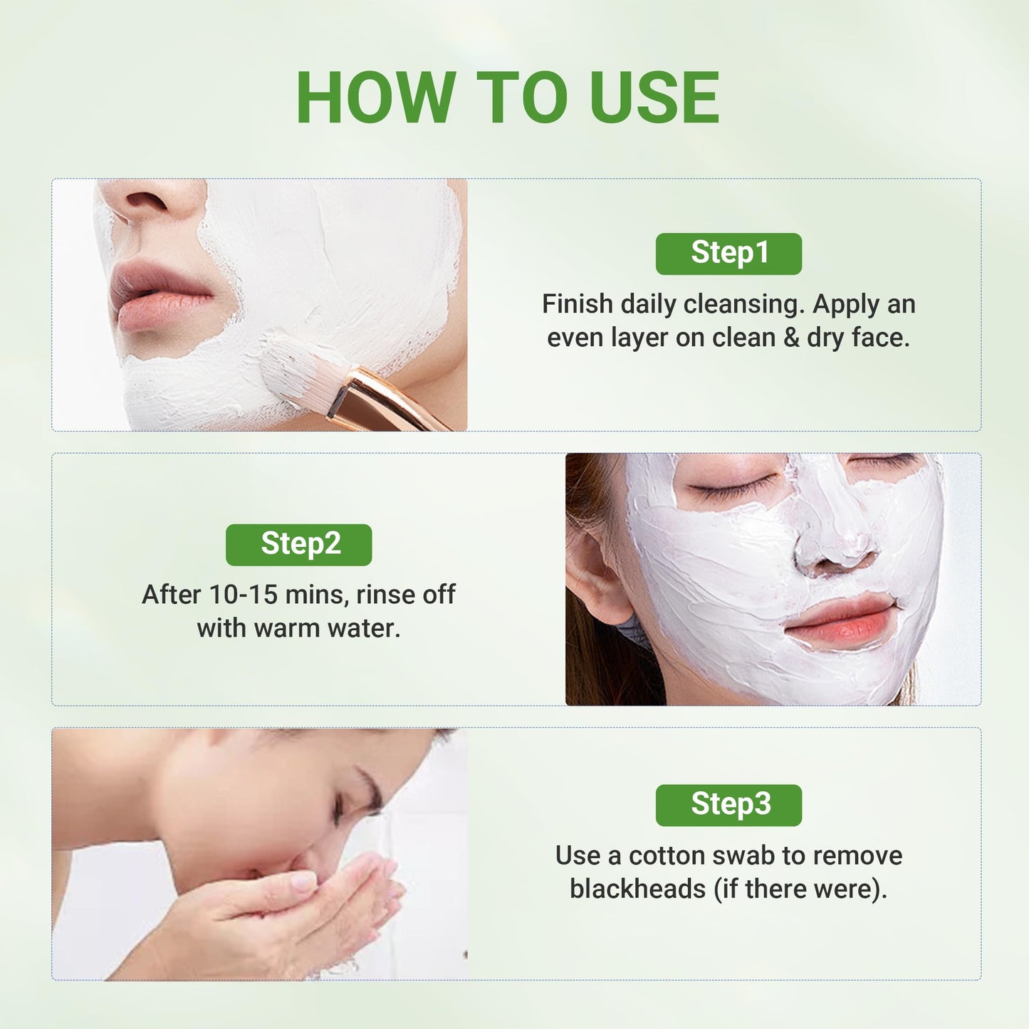 Dr.Leo 3X Acid Clay Mask, Pore Minimizing & Oil Control Face Mask, 3.53oz