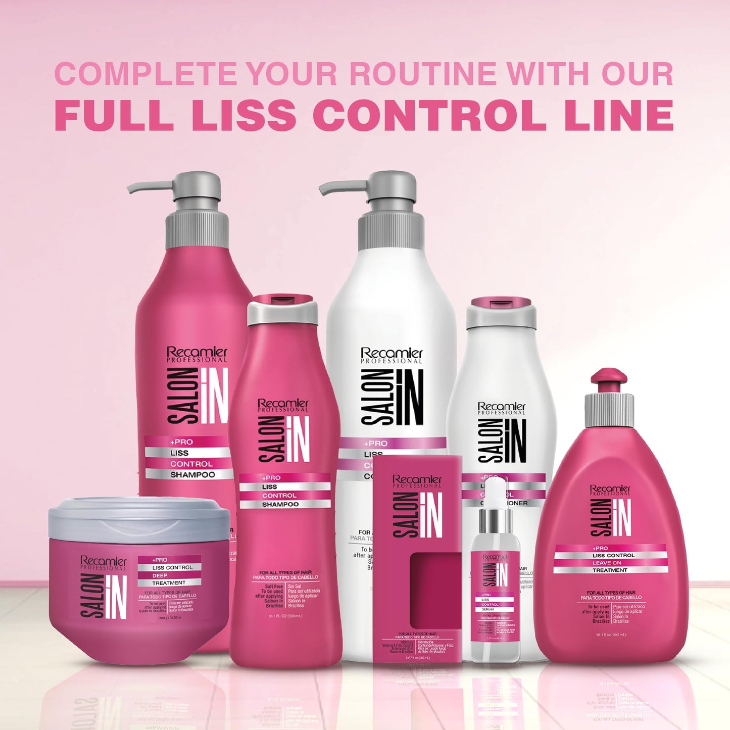 Salon In by Recamier | Liss Control Hair Conditioner Anti-Frizz | Frizz Control Hydrating Conditioner | 33.8 fl oz / 1000 ml