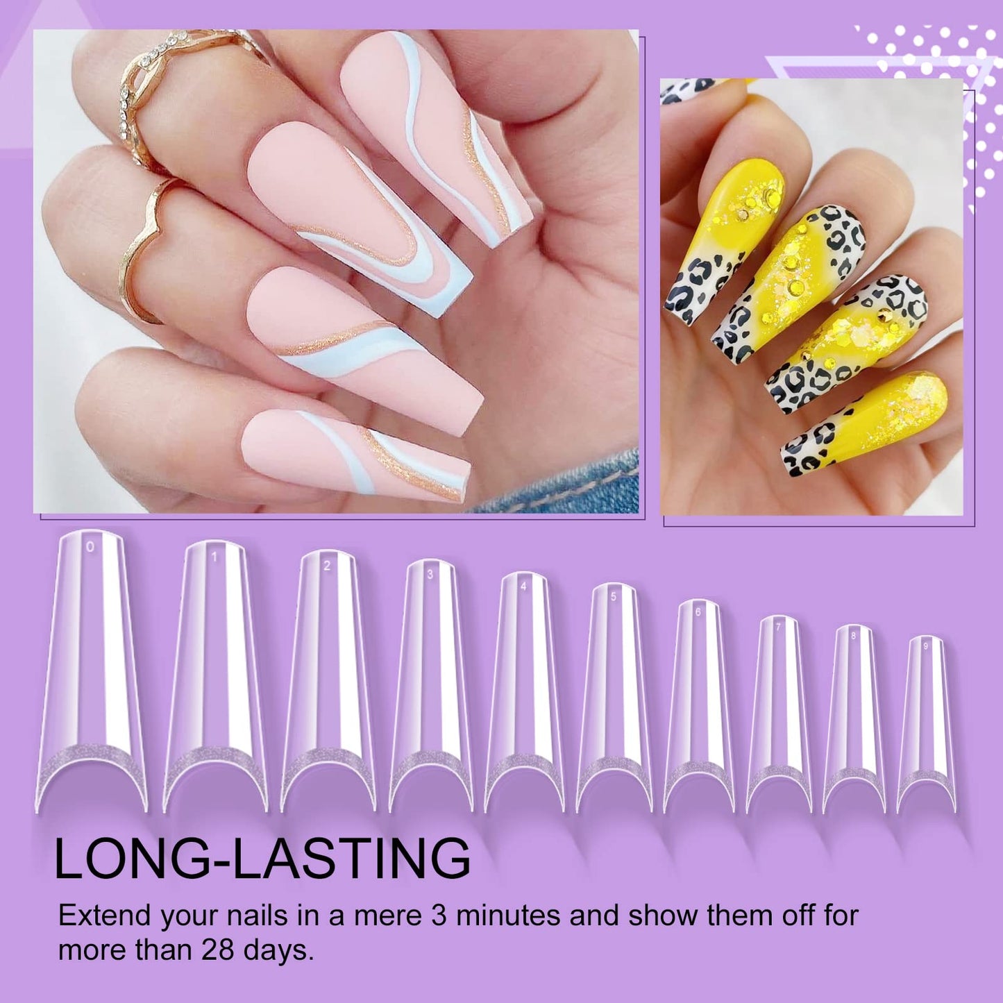 Saviland Acrylic Nail Kit for Beginner with Nail Tips Set