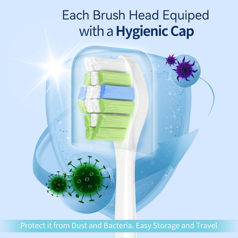 Utimcare Replacement Toothbrush Heads Compatible with Philips Sonicare ProtectiveClean C2 G2 W 4100 5100 5300 Plaque Control Electric Toothbrush, Soft, 10 Pack Refills.