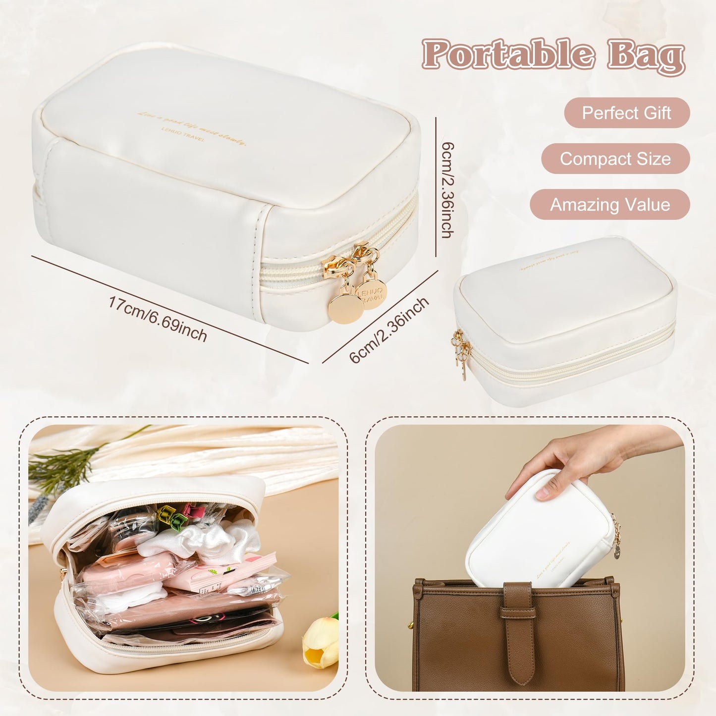 Seven uncles Bridal Emergency Kit for Wedding Day for Bride Weddings Ultimate Set with 36 Pcs Essentials Items for Brides | Ideal W-edding Day & Daily Use White