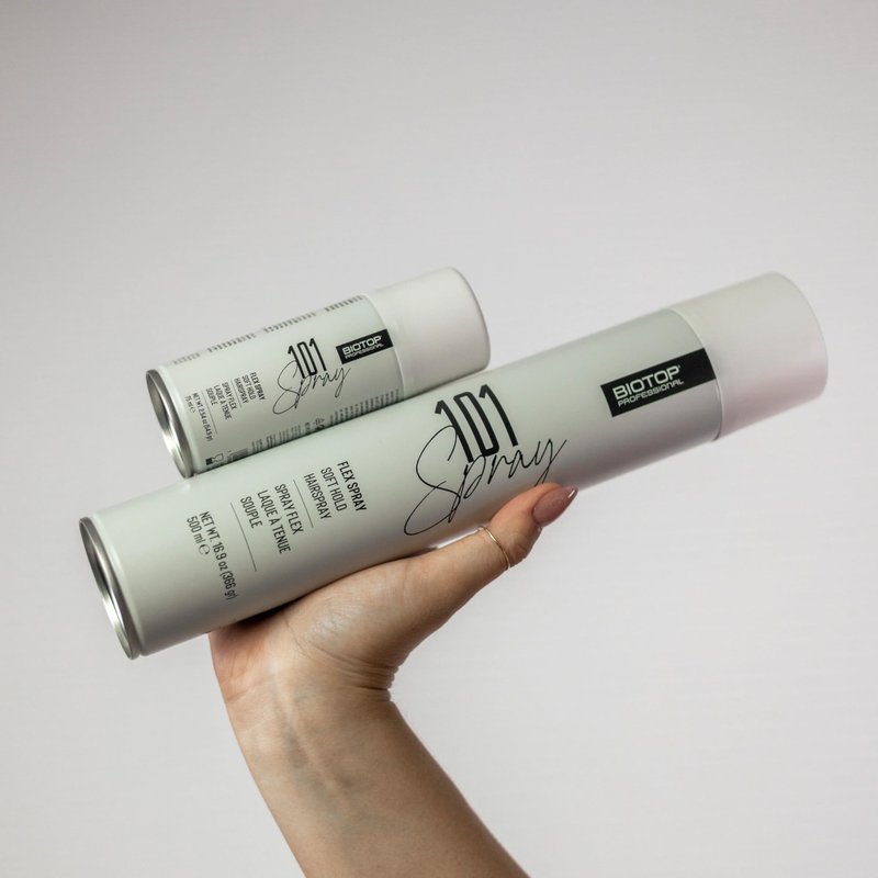 Biotop Professional 101 Flexible Hold Hairspray for Women - Enhances Shine and Tames Frizz & Fly-Aways - Buildable Volume & Texture - Flexible, Touchable Finish Without Stiffness (2.5 oz)