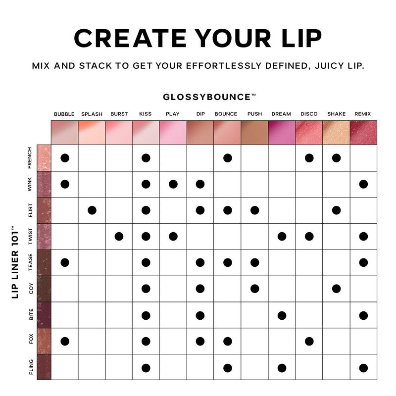 Saie Glossybounce - Hydrating Lip Gloss and Tinted Lip Oil Hybrid with Hyaluronic Acid & Jojoba Oil for Non-Sticky, Ultra-Shiny, Plump & Soft Lips - Everyday Makeup Essential - Bubble (.17 oz)