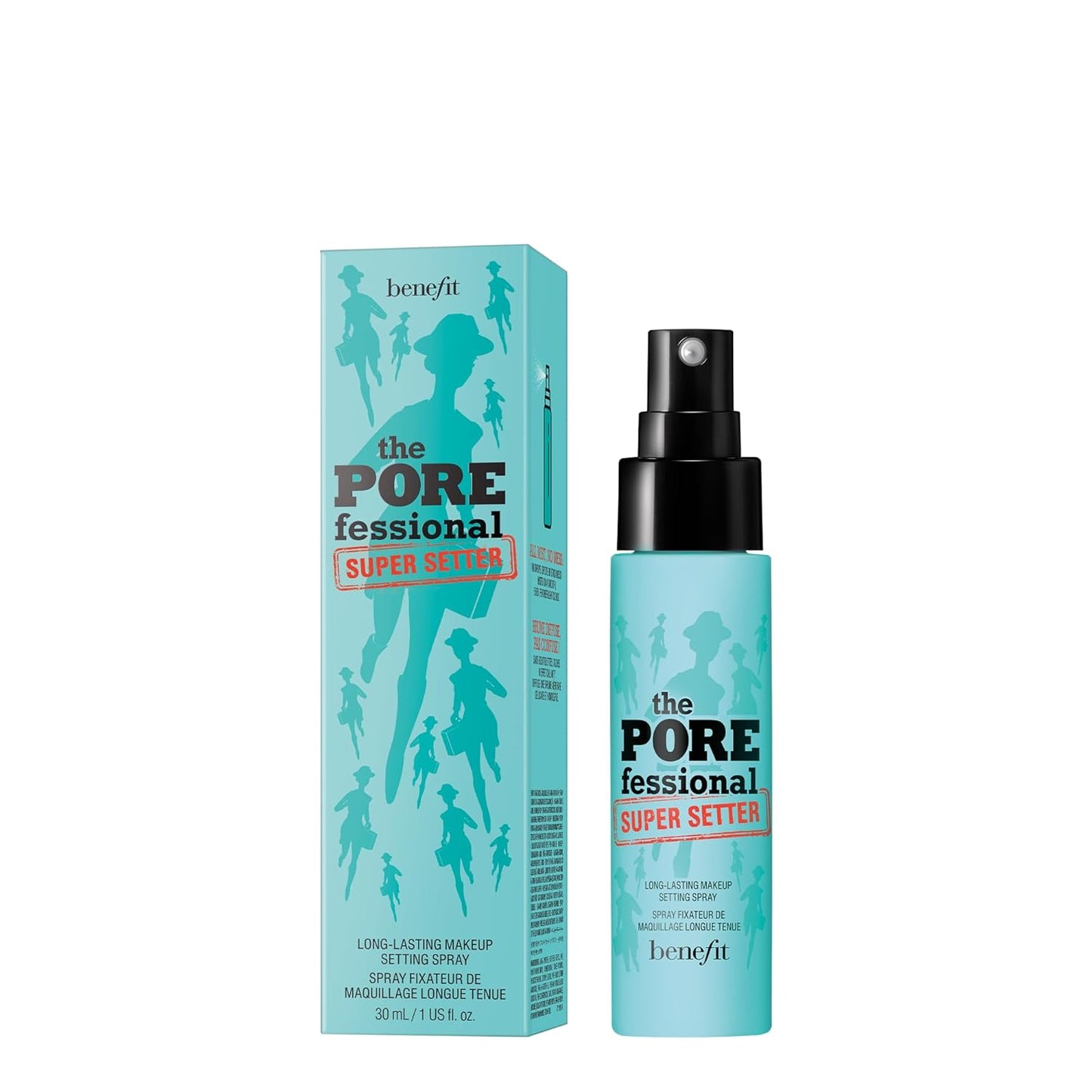Benefit Cosmetics POREfessional Super Setter Makeup Spray - Long-Lasting Face Primer, Travel Size 1.0 Oz