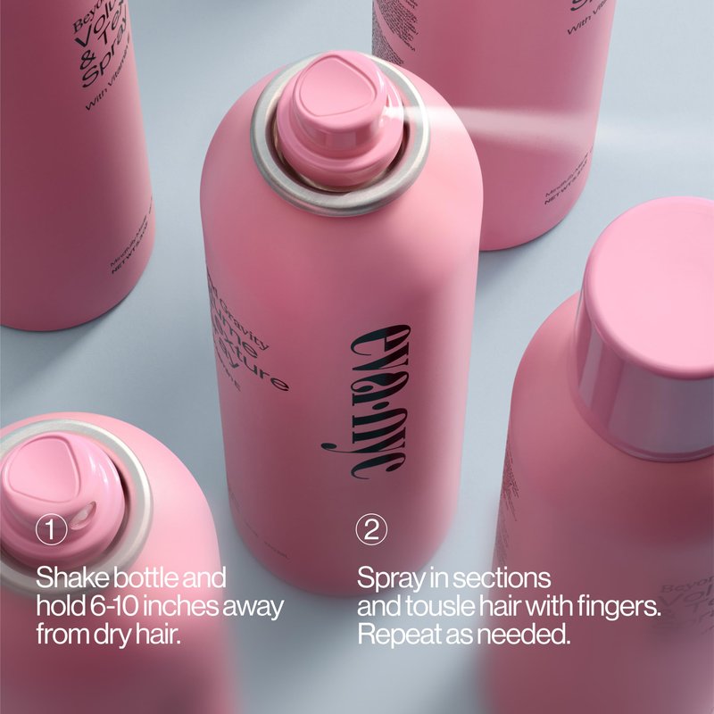 Eva NYC Volume and Texture Spray - Infused with Vitamin E Known to Promote Shine - Lightweight, Touchable Feel and Non-Sticky - Adds Body and Volume - Fine to Medium Hair - Lavender Scent - 5.3 fl oz