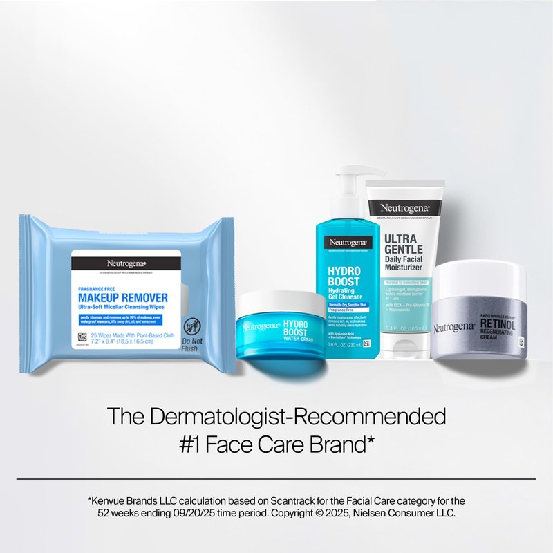 Neutrogena Collagen Bank SPF Moisturizer with SPF 30 Broad Spectrum Anti-Aging Face Collagen Cream Micro-Peptides No White Cast + Travel Size Hydro Boost Hydrating Gel Cleanser, 2 fl oz / 0.5 fl oz