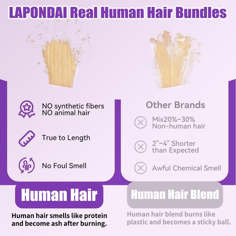 613 Bundles Human Hair 16 Inch Straight Blonde Bundles Human Hair 100% Unprocessed 12A Grade Brazilian Virgin Raw Hair Quick Weave 1 Bundles Hair Extensions for Women