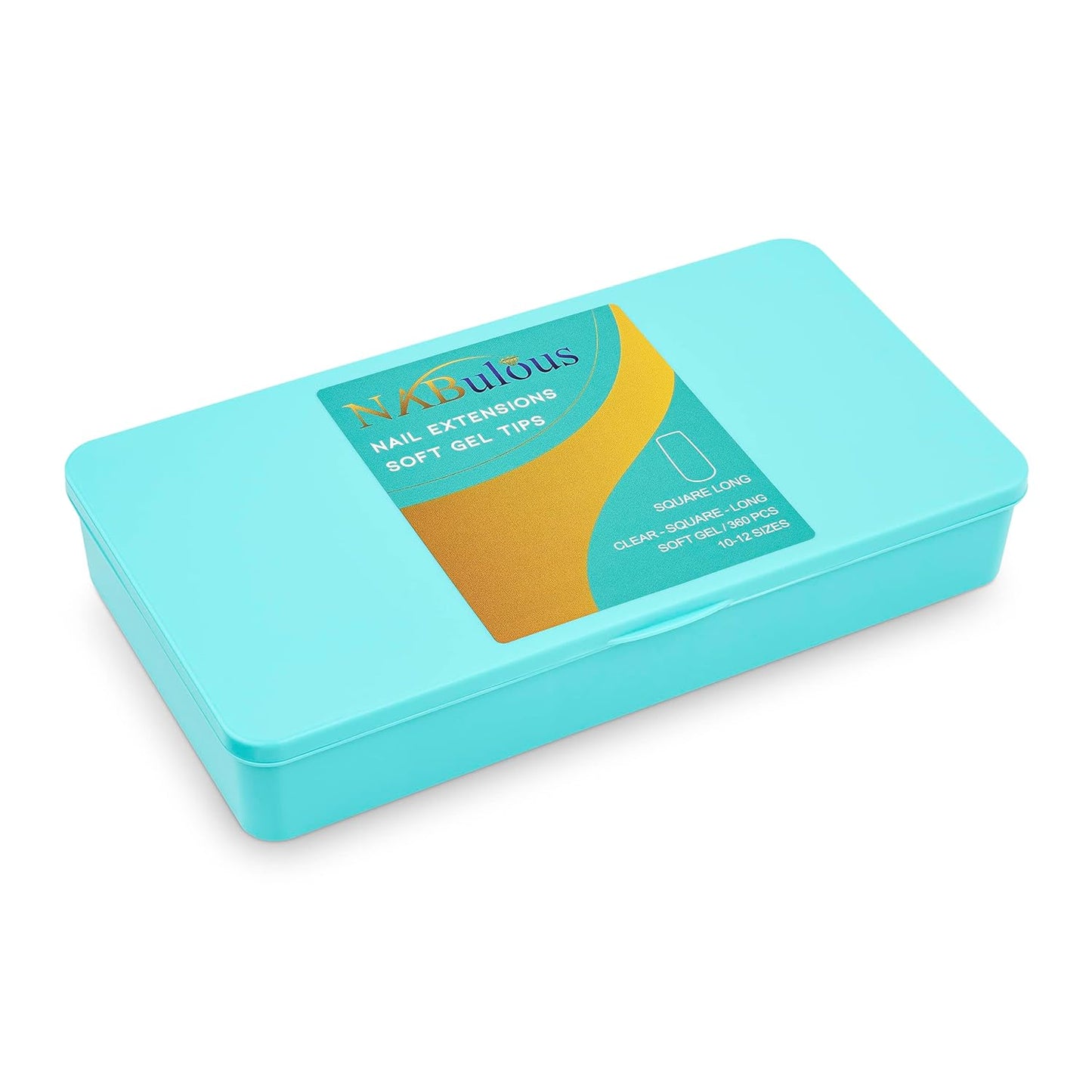 Square Long Soft Gel Nail Tips Starter Kit - Professional Full Cover Salon Quality