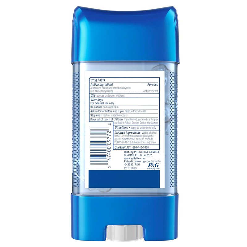 Gillette Clear Gel Anti-Perspirant & Deodorant - Long-Lasting Freshness | Pack of 6