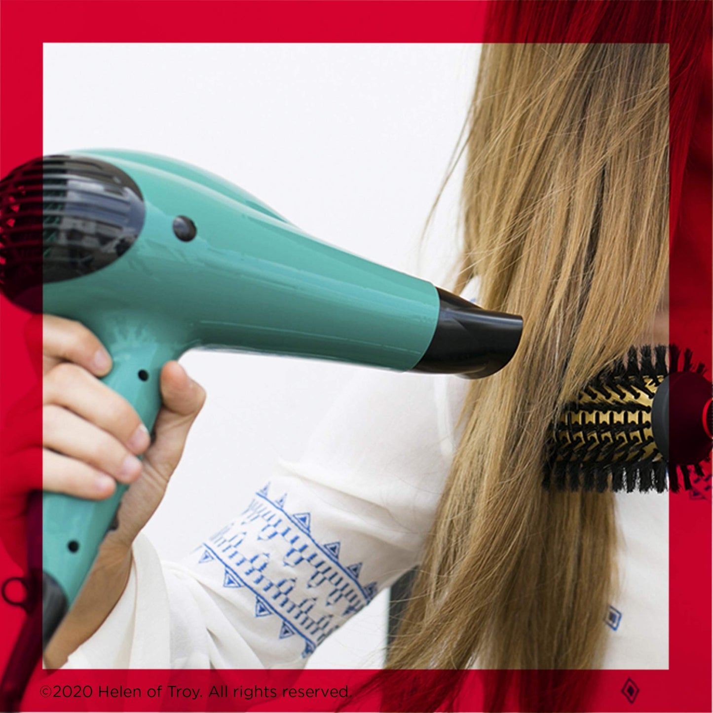 REVLON Smooth and Straight Ceramic Flat Iron | Fast Results, Smooth Styles & Volume Booster Hair Dryer | 1875W for Voluminous Lift and Body,