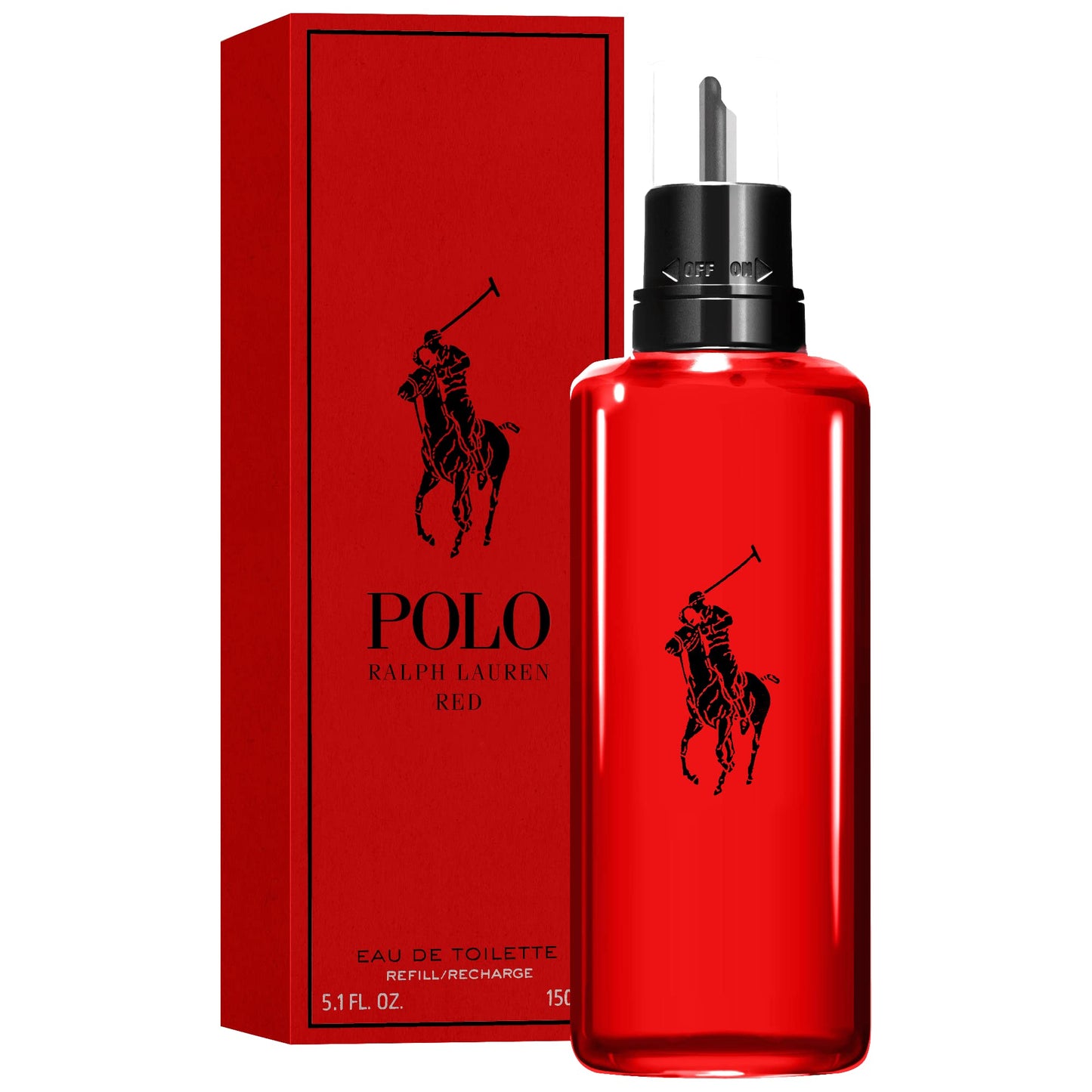 RALPH LAUREN FRAGRANCES Polo Red - Eau de Toilette - Refill - Men's Cologne - Woody & Spicy - With Grapefruit, Saffron, and Redwood - Medium Intensity - 5.1 Fl Oz