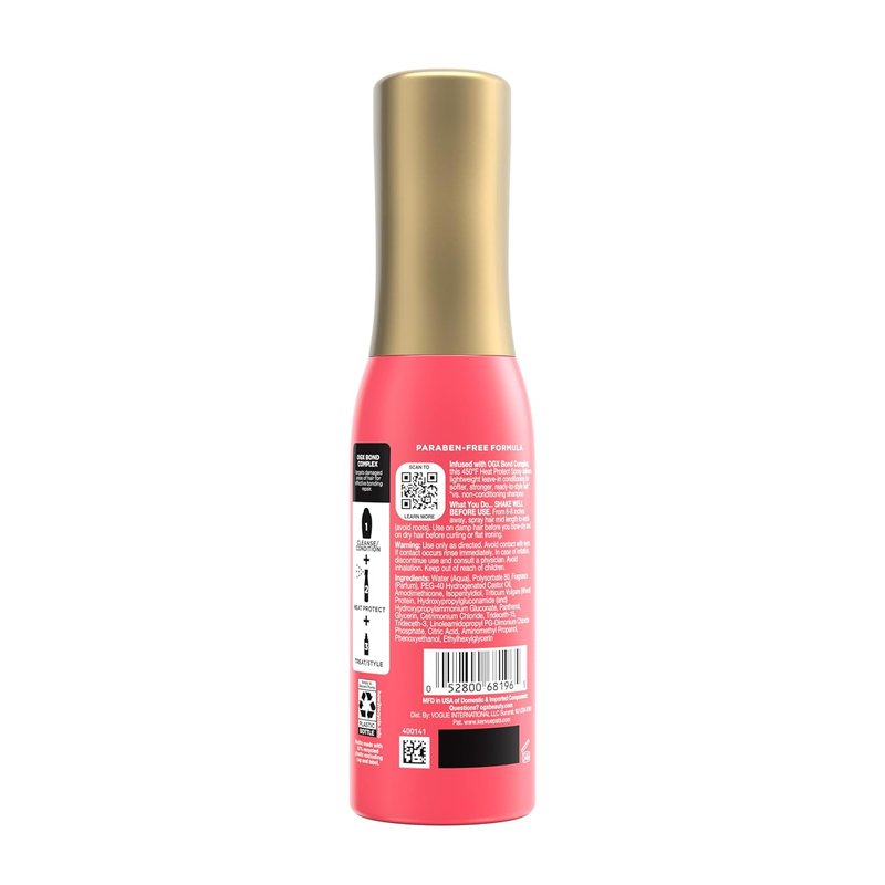 OGX Heat Protect Spray - Repair & Protect Bond Protein Mist for All Hair Types | 6.5 fl. oz
