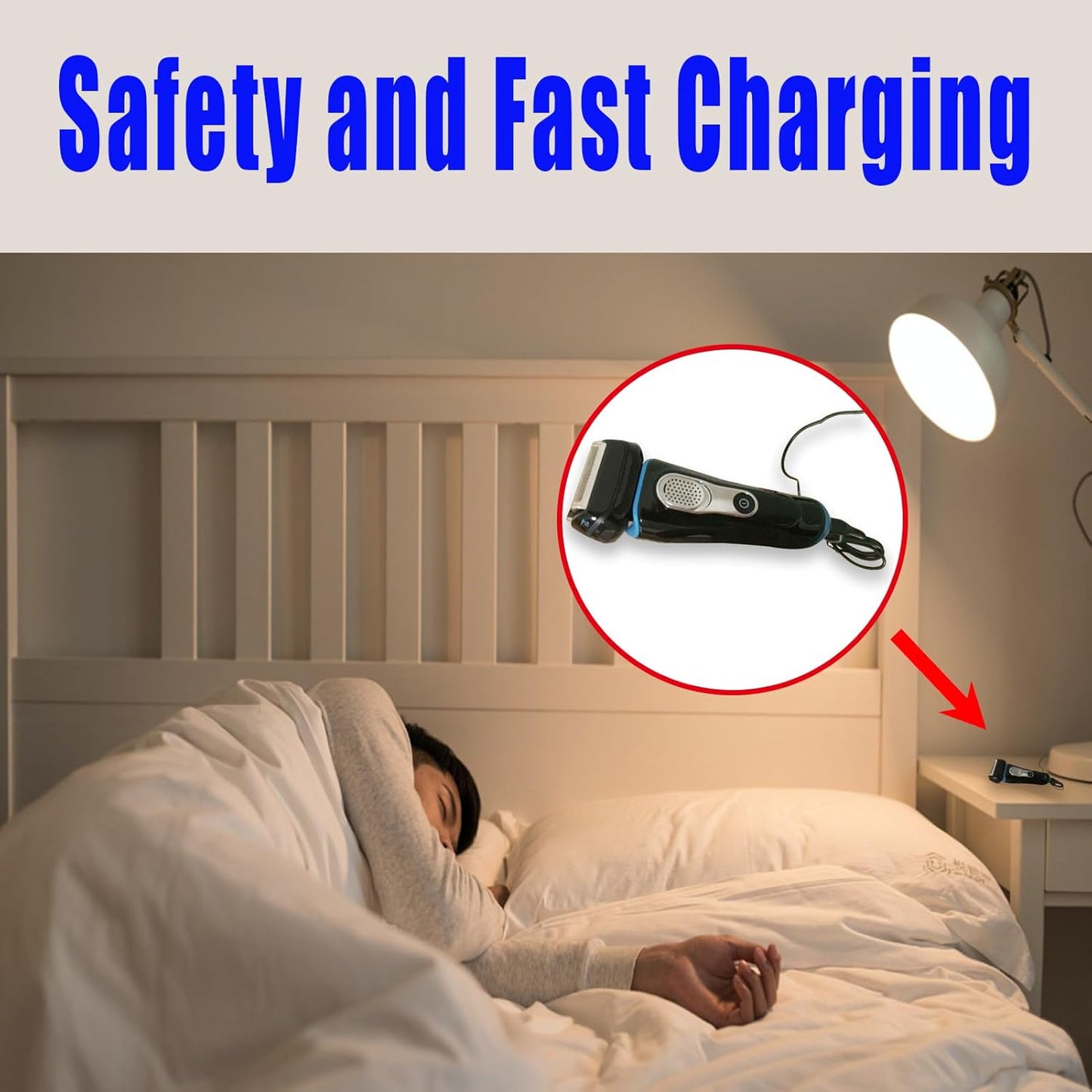 12V Charger for Braun Shaver Series S1-S9 | Wall Power Adapter for Electric Razor & Trimmer