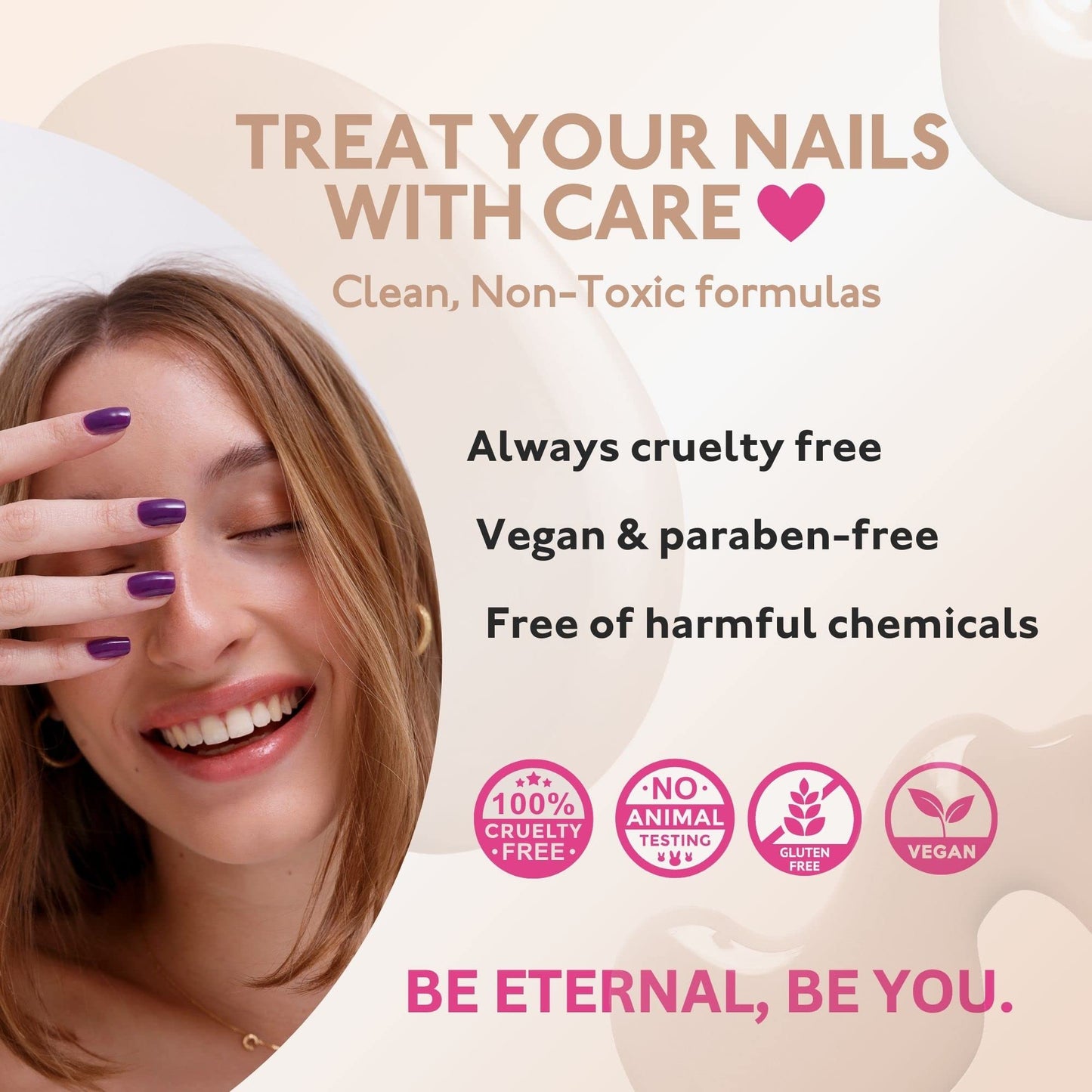 Eternal Nail Polish Set 4 Piece Kit: Long Lasting, Quick Dry and Cruelty Free. Made in USA - 0.46 Fluid Ounces Each (Call Me Boss Lady)