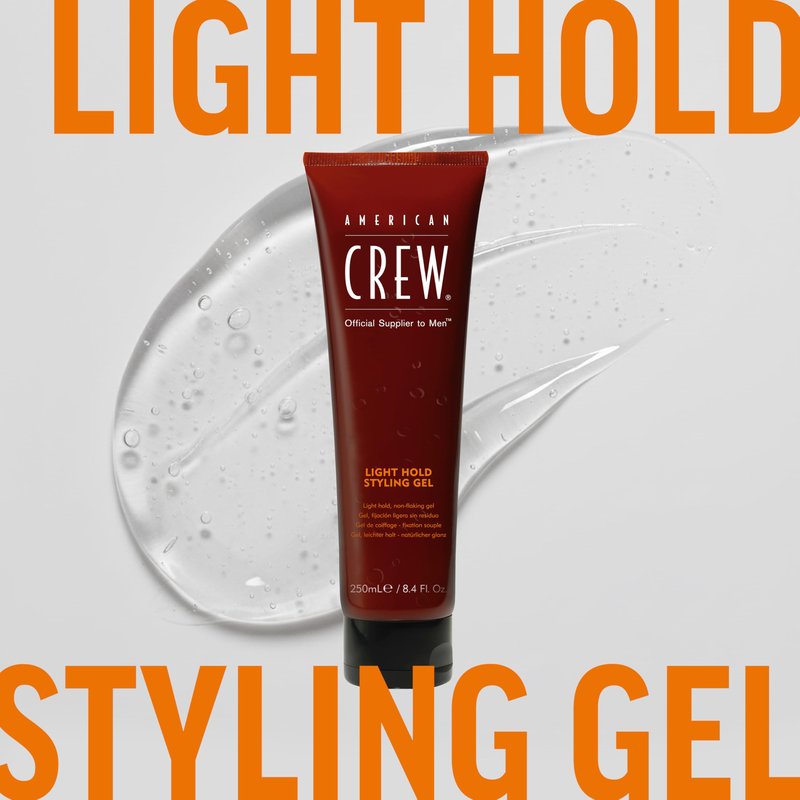 American Crew Men's Hair Gel, Light Hold Styling Product, 13.1 fl oz