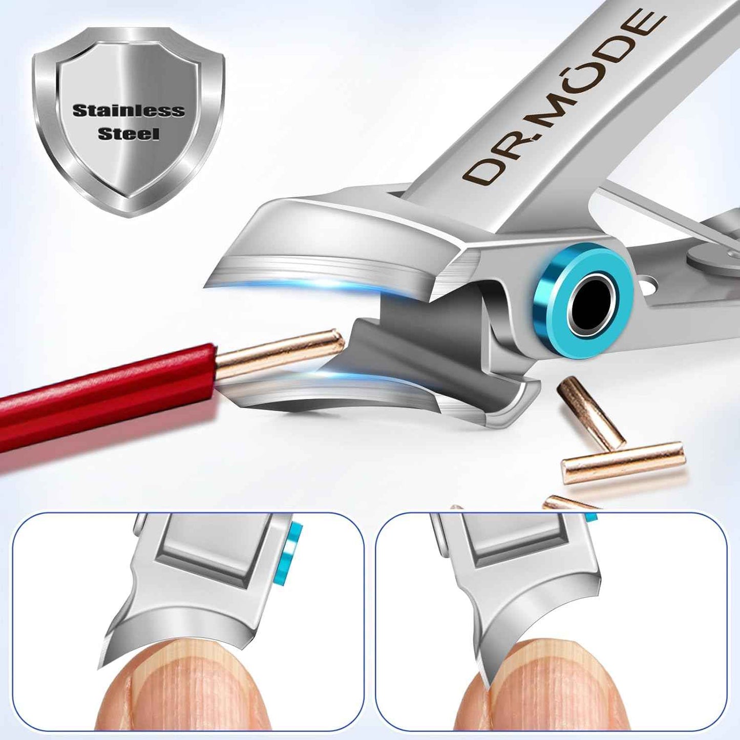 Professional Toenail Clippers for Seniors | Wide Jaw, Curved Design for Thick & Ingrown Nails