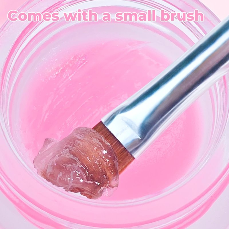 Libeauty Salon Choice Lash Lift Glue Balm, Super Sticky for Brow Lamination and Eyelash Perm, Gentle Fragrance, Water Soluble, Brush Included, Pink Peach