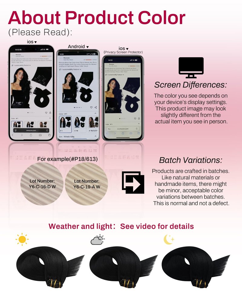 Moresoo Natural Black Clip in Hair Extensions Short Human Hair Clip in Extensions Black for Women Remy Hair Extensions Clip ins Short Double Weft 80g/5pcs 10 inch