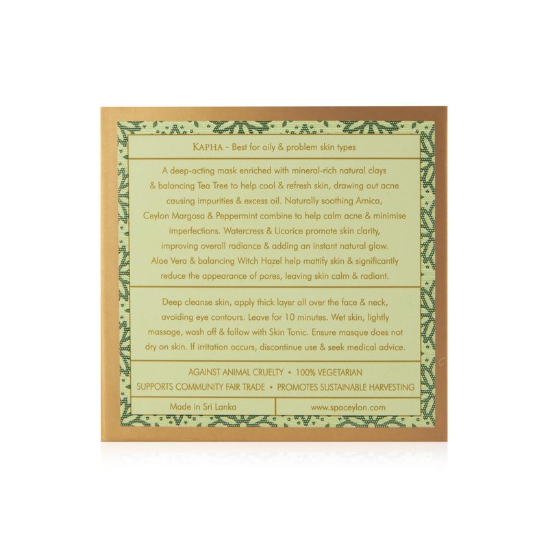 SPA CEYLON NEEM & TEA TREE Purifying Mineral Masque | cruelty-free | Vegetarian | Acne-Clearing & Pore Minimizing | Best for oily & problem skin types