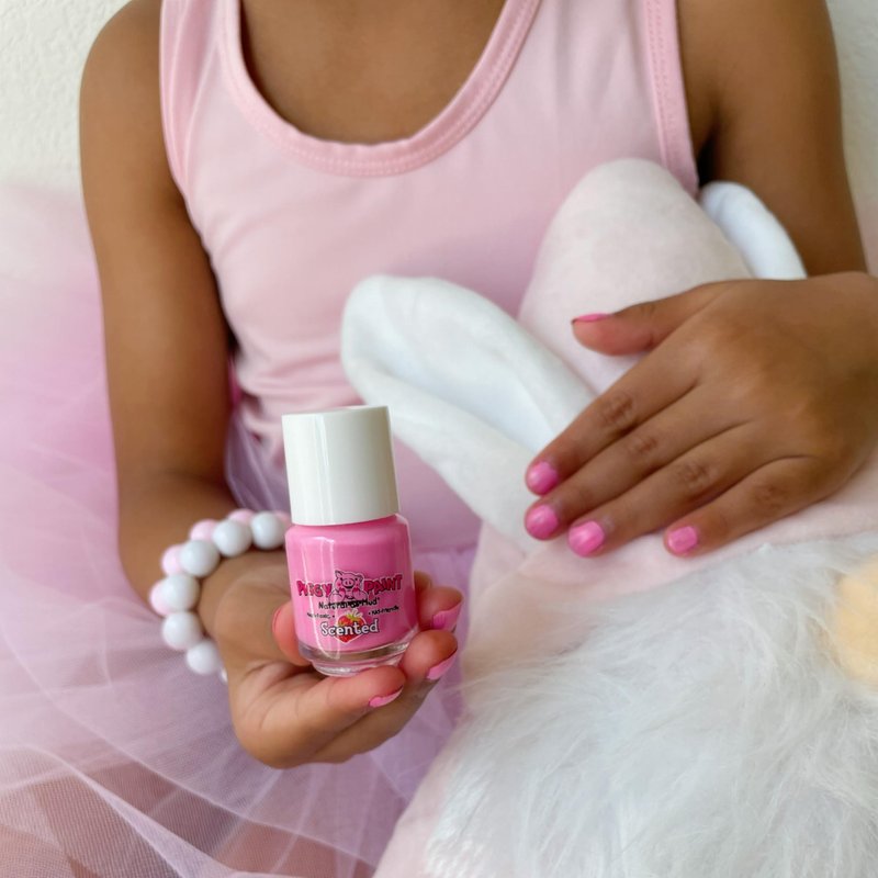 PIGGY PAINT Scented 100% Non-toxic Girls Nail Polish - Safe, Chemical Free Low Odor for Kids, 4 Pack Kit (Scented Silly Unicorns)