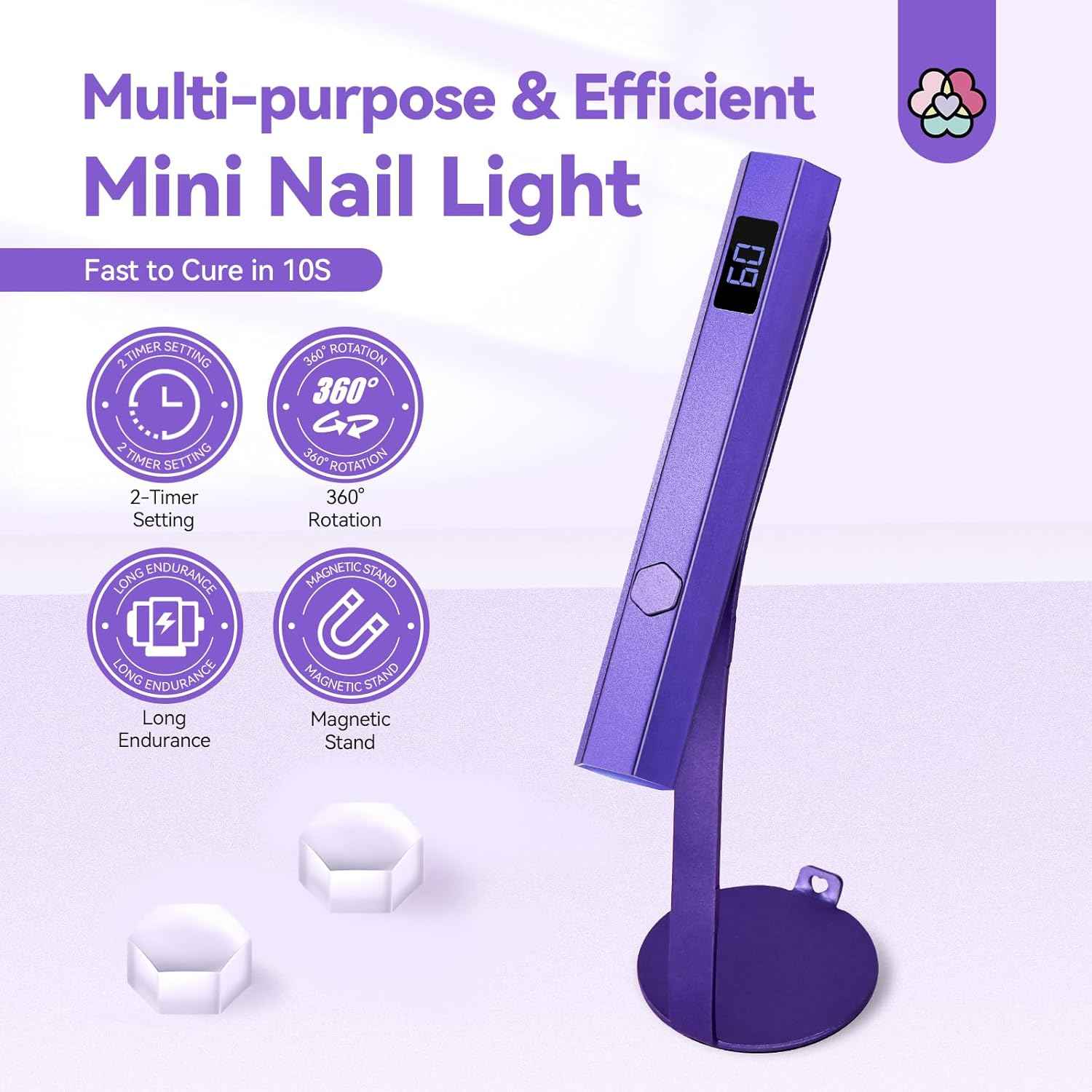 SAVILAND 30-Color Dip Powder Nail Kit with UV Light & Nail Drill - Starter Set for Spring/Summer