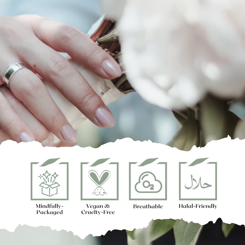 NATURABLOOM Hard to Believe 3-In-1 Nail Strengthener and Growth Polish - Nail Hardener and Strengthener Professional, Top, & Base Coat at Your Fingertips - Biosourced, Vegan & Breathable Nail Top Coat