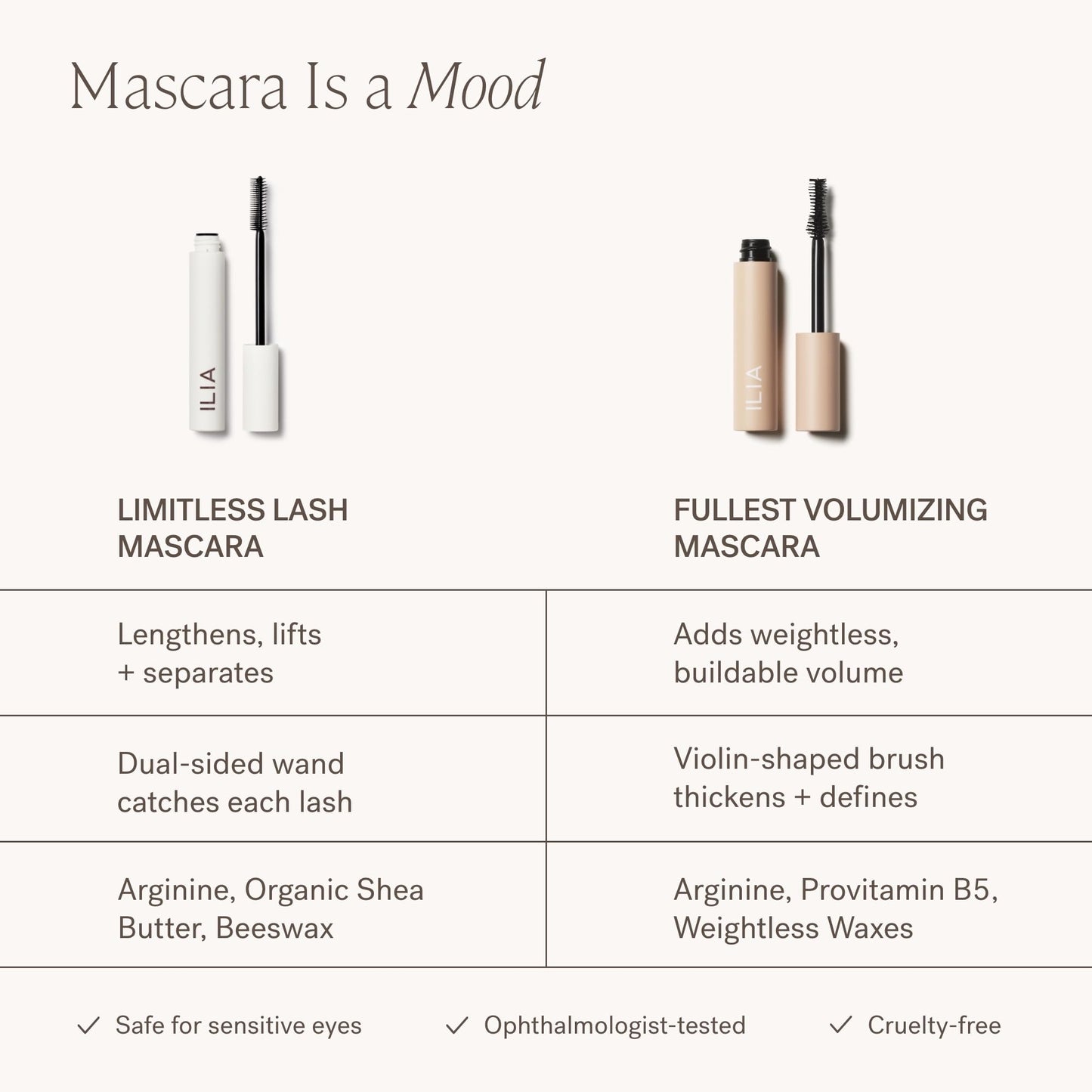 ILIA - Fullest Volumizing Mascara (Classic Black | Full Size)
