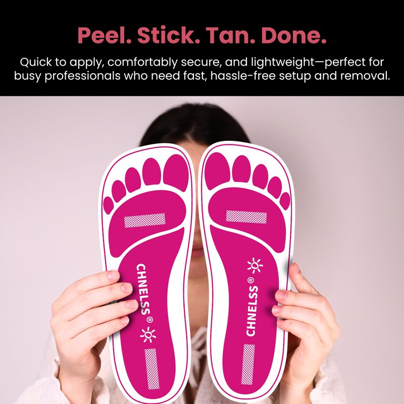 Pink 120Pairs(240Feets)Disposable Spray Tanning Feet Pads for Hygienic Foot Protectors,Comfortable & Hygienic Spray Tan Pads Feet-Specifically for the Spray Tanning Industry or Salon,One Size-Non Slip