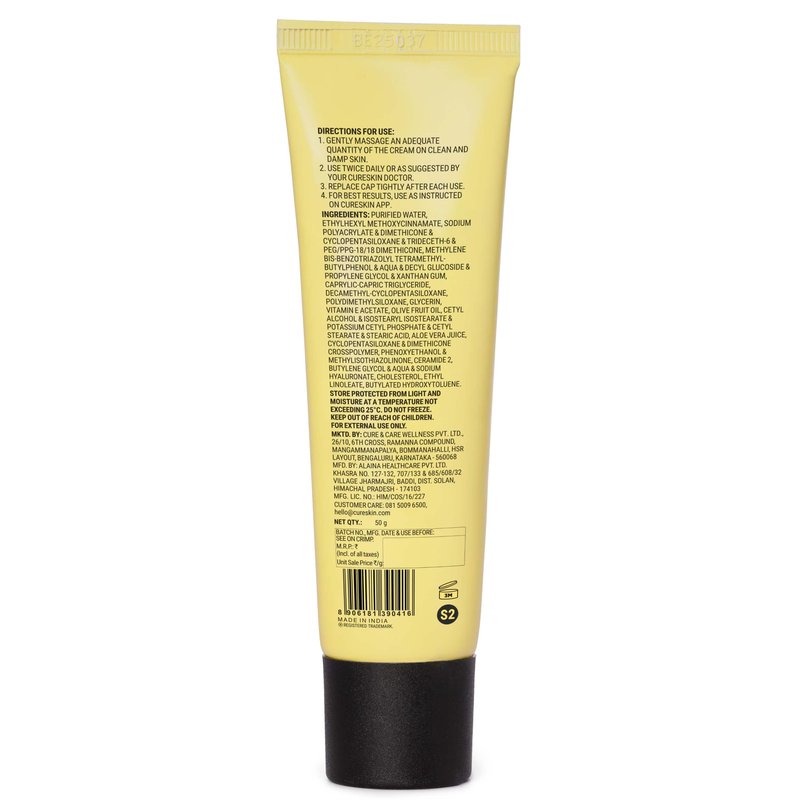 Cureskin SPF 40 Ceramide Sunscreen with Hyaluronic Acid & Ceramides | 2-in-1 Sunscreen Moisturizer, Broad Spectrum, SPF 40 & PA+++, 1.76 Ounce (Pack of 1)