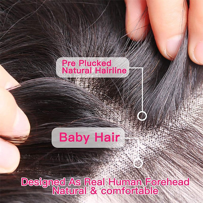 NC Body Wave Lace Closure 4x4 Free Part Closure Human Hair Brazilian Virgin 100 Unprocessed Human Hair Lace Closure Natural Color with Baby Hair(22)