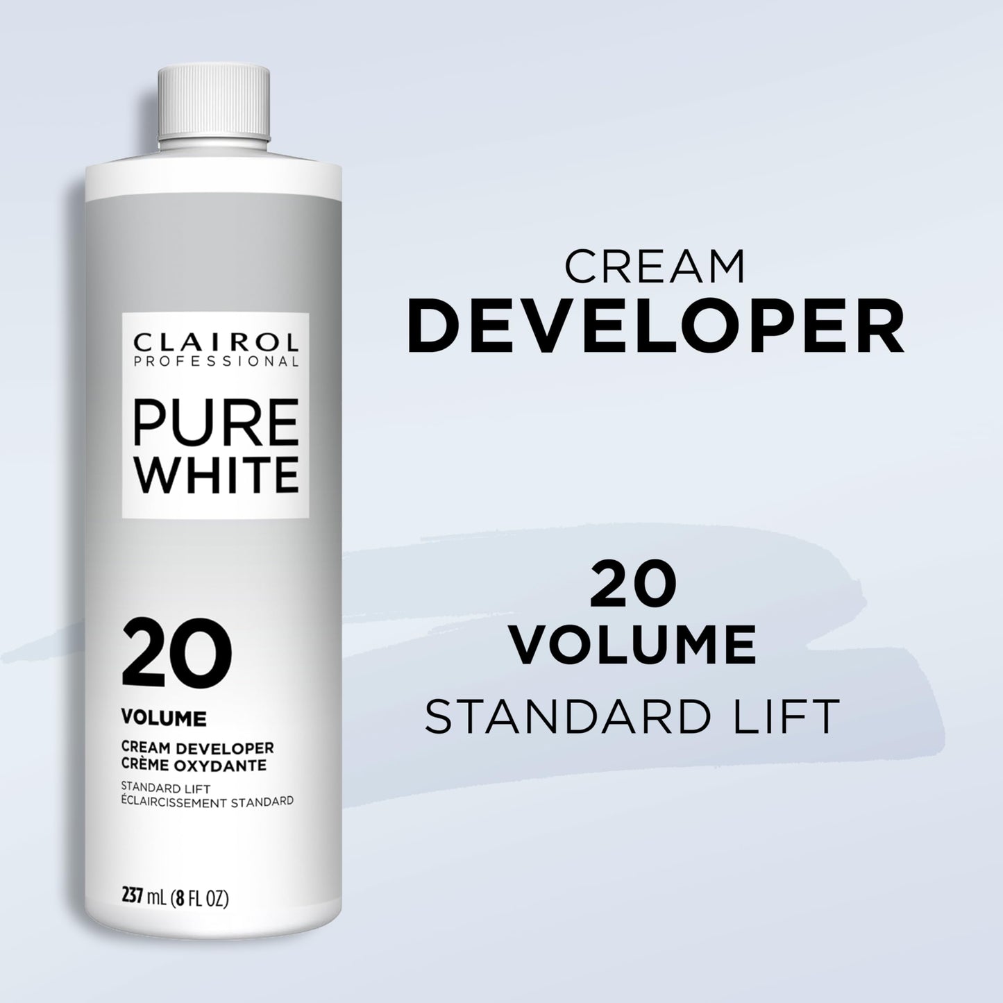 Clairol Professional Pure White 20 volume Crème Developer, 16 oz (Pack of 1)