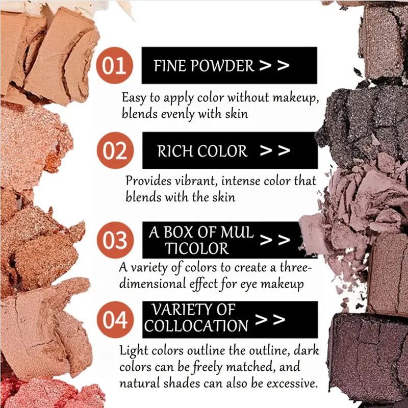 BOLOPER 12 Colors Makeup Nude Colors Eyeshadow Palette Natural Nude Matte Shimmer Glitter Pigment Eye Shadow Pallete Set Waterproof Smokey Professional Beauty Makeup Kit (Matte Color A)