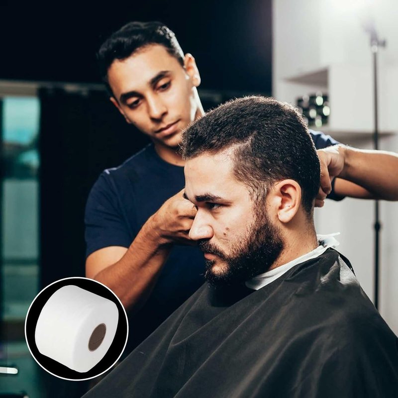 Pro 10 Rolls Neck Strips - Hair Cutting Tool for Barbers | Durable Neck Paper Supplies