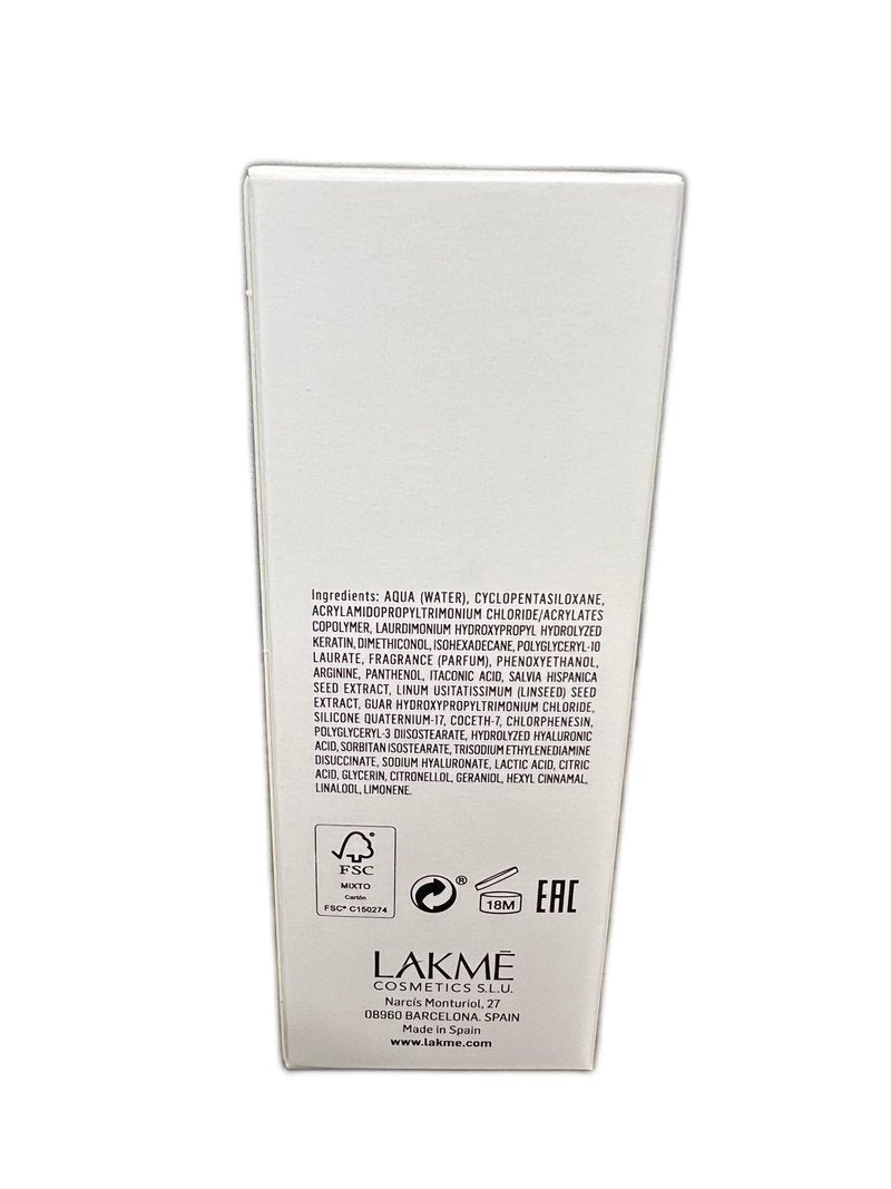 Lakmé K2.0 Hyaluronic Hair Treatment, Deep Hydration Treatment for Hair, Strengthens & Repairs, 3.5 Fl Oz