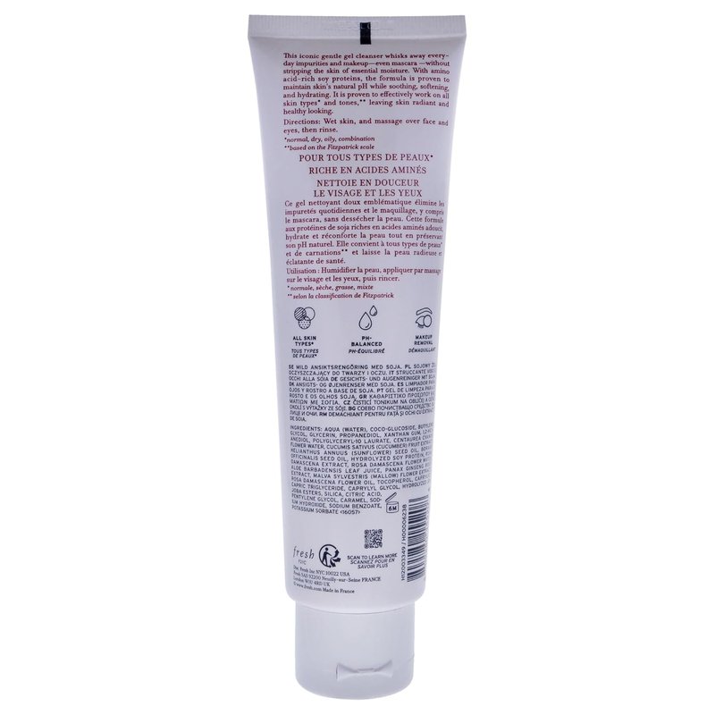 Soy Face Cleanser for Women - Fresh 150ml Gentle Cleansing Formula